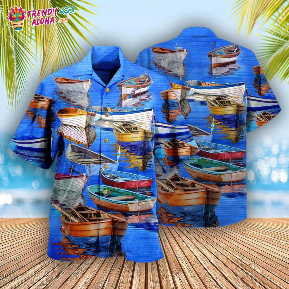 Boat Life Is Better On The Boat Blue Hawaiian Shirt – Trendy Aloha