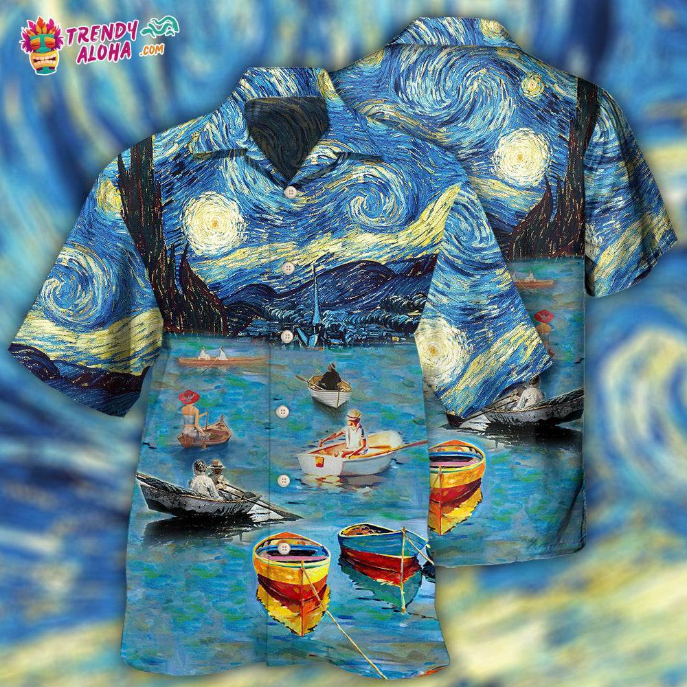 Boat Mysterious Art Sky Hawaiian Shirt – Trendy Aloha