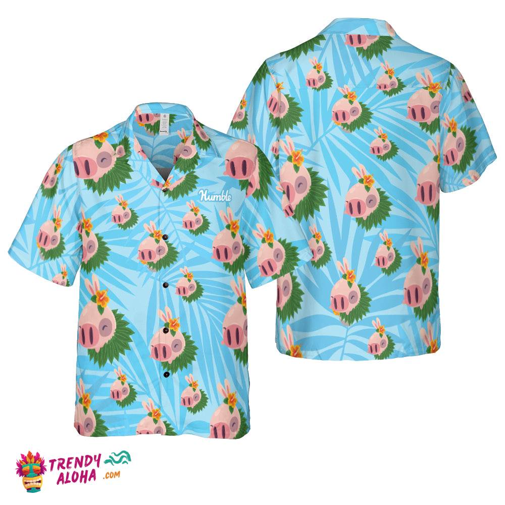 Bob Mills Humble Light Blue Hawaiian Shirt