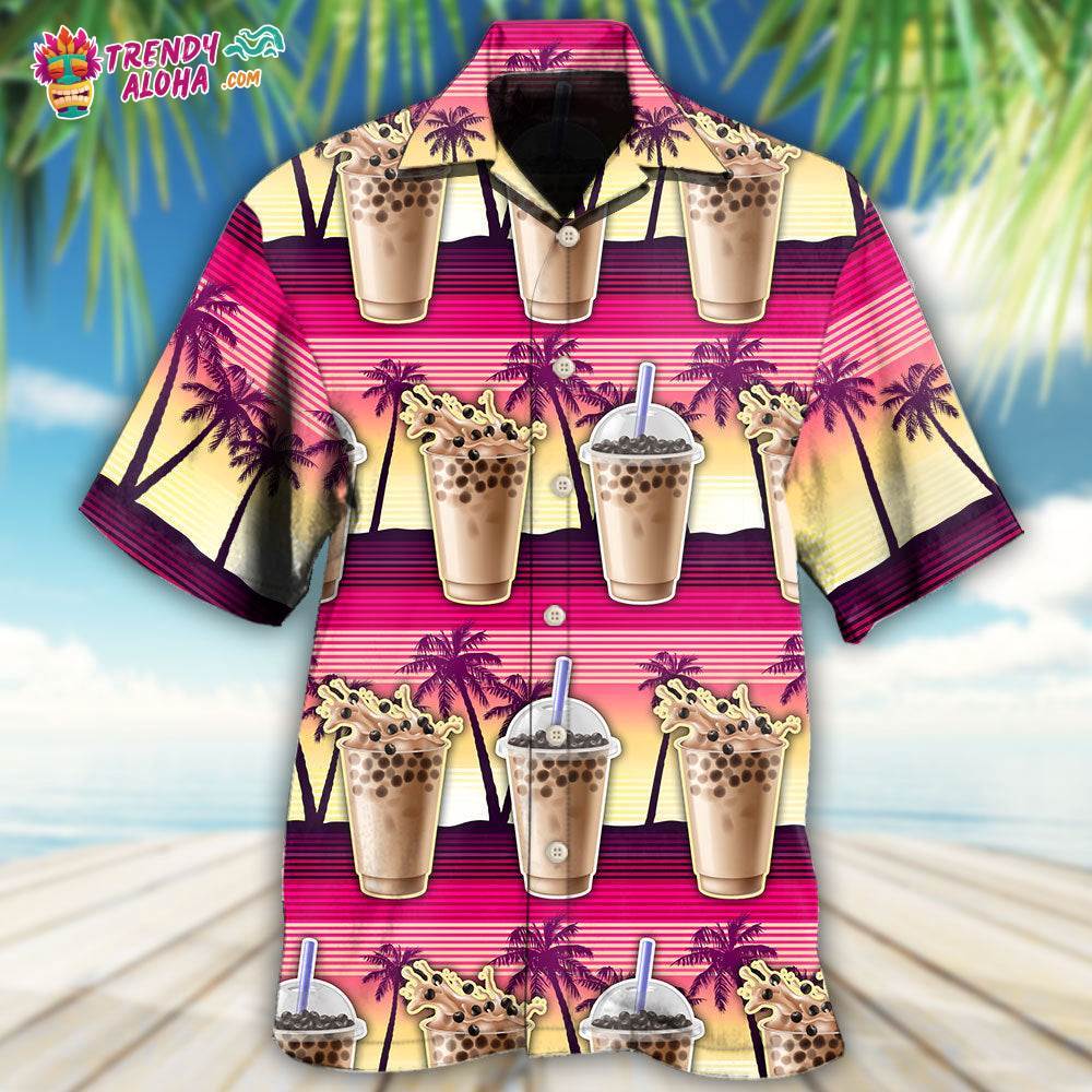 Boba Milk Tea Welcome To Summer Hawaiian Shirt – Trendy Aloha