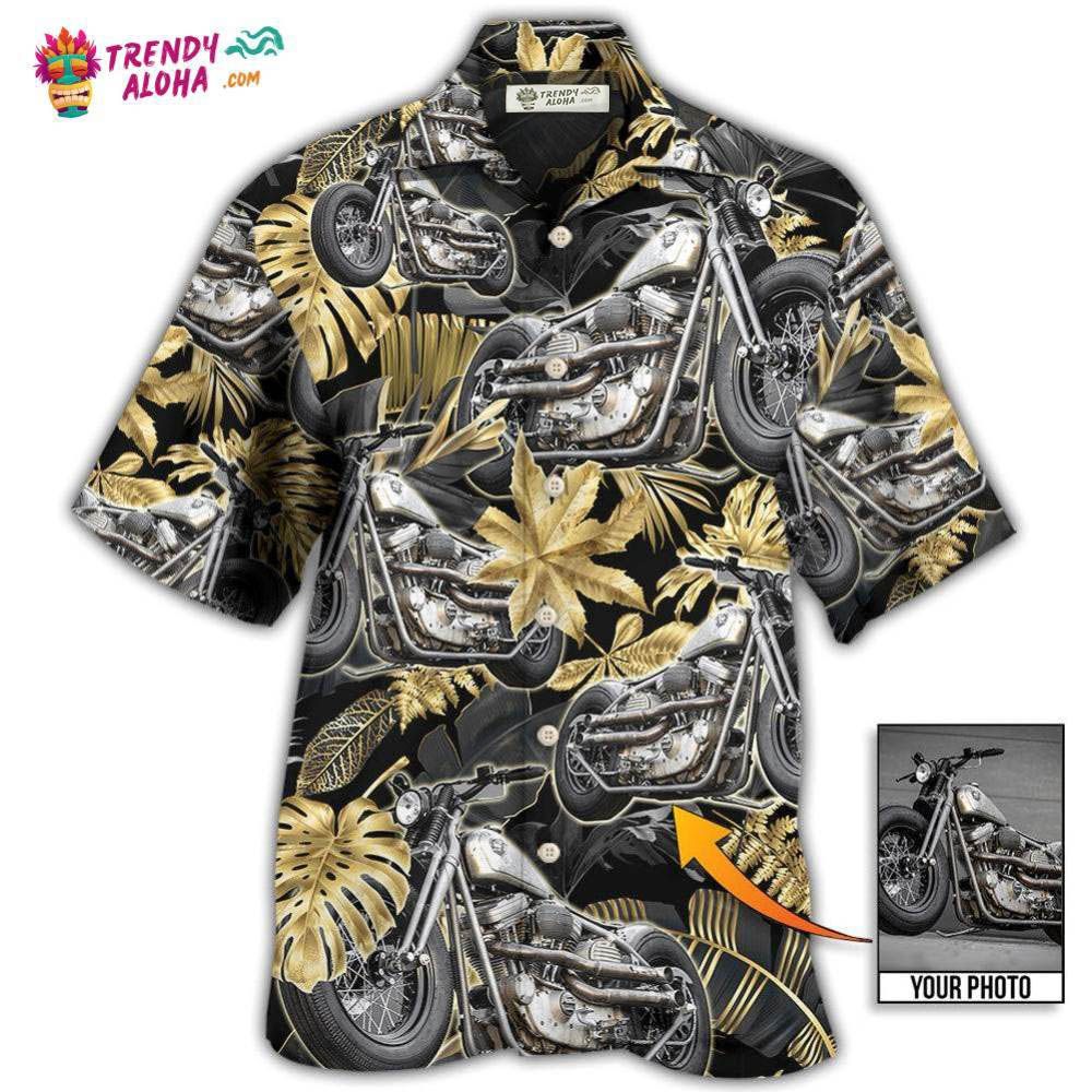 Bobber Motorcycle Tropical Vibe Custom Photo Hawaiian Shirt – Trendy Aloha Bobber Motorcycle Tropical Vibe Custom Photo Hawaiian Shirt – Trendy Aloha