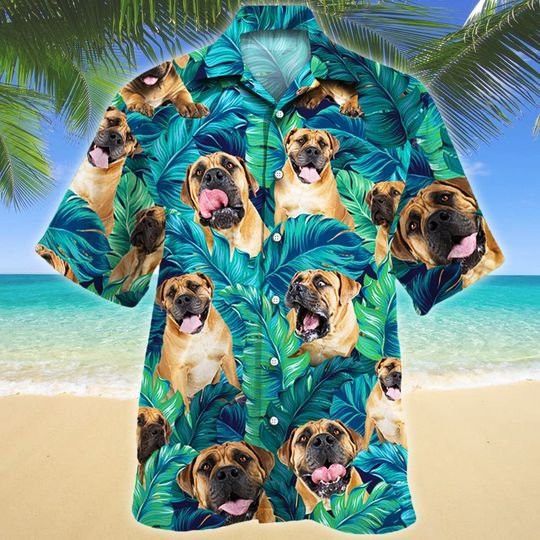 Boerboel Dog Lovers Hawaiian Style For Summertime All Printed 3D Hawaiian Shirt