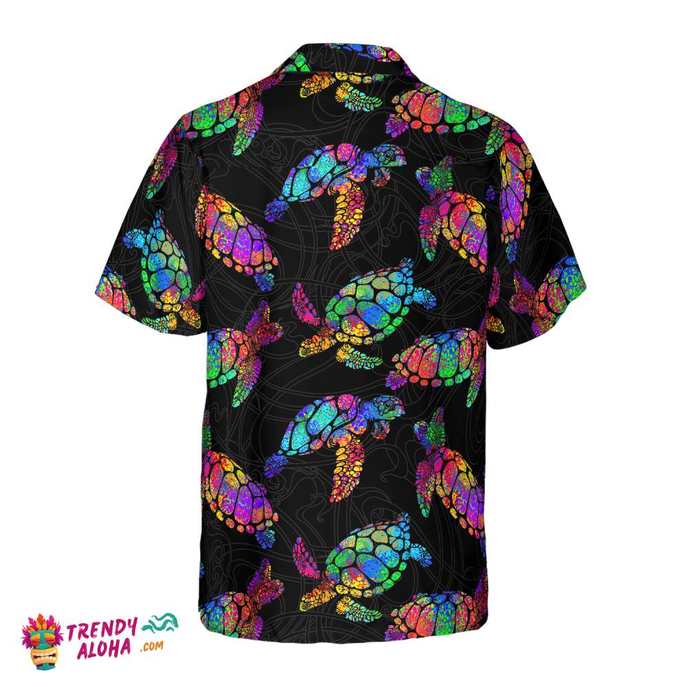 Boho Style Sea Turtle Hawaiian Shirt