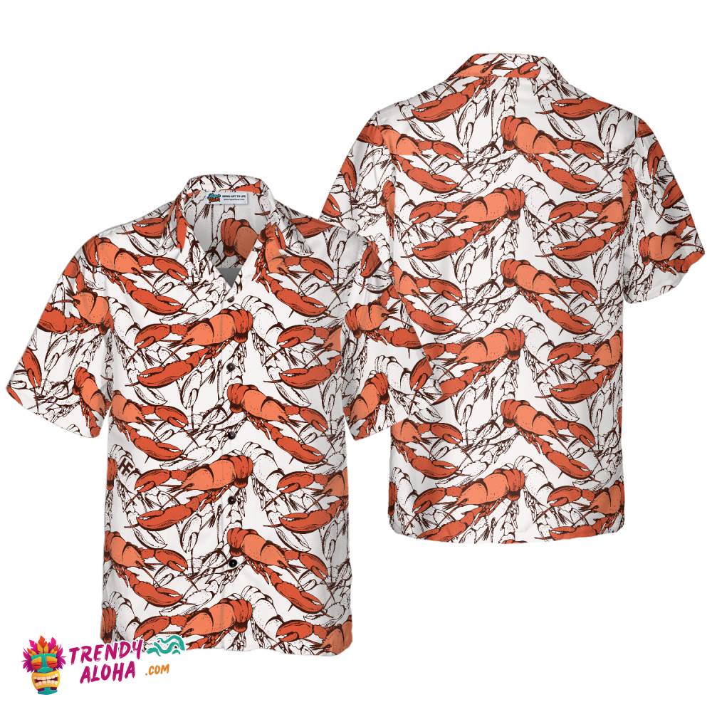 Boiled Red Lobster Seafood Hawaiian Shirt