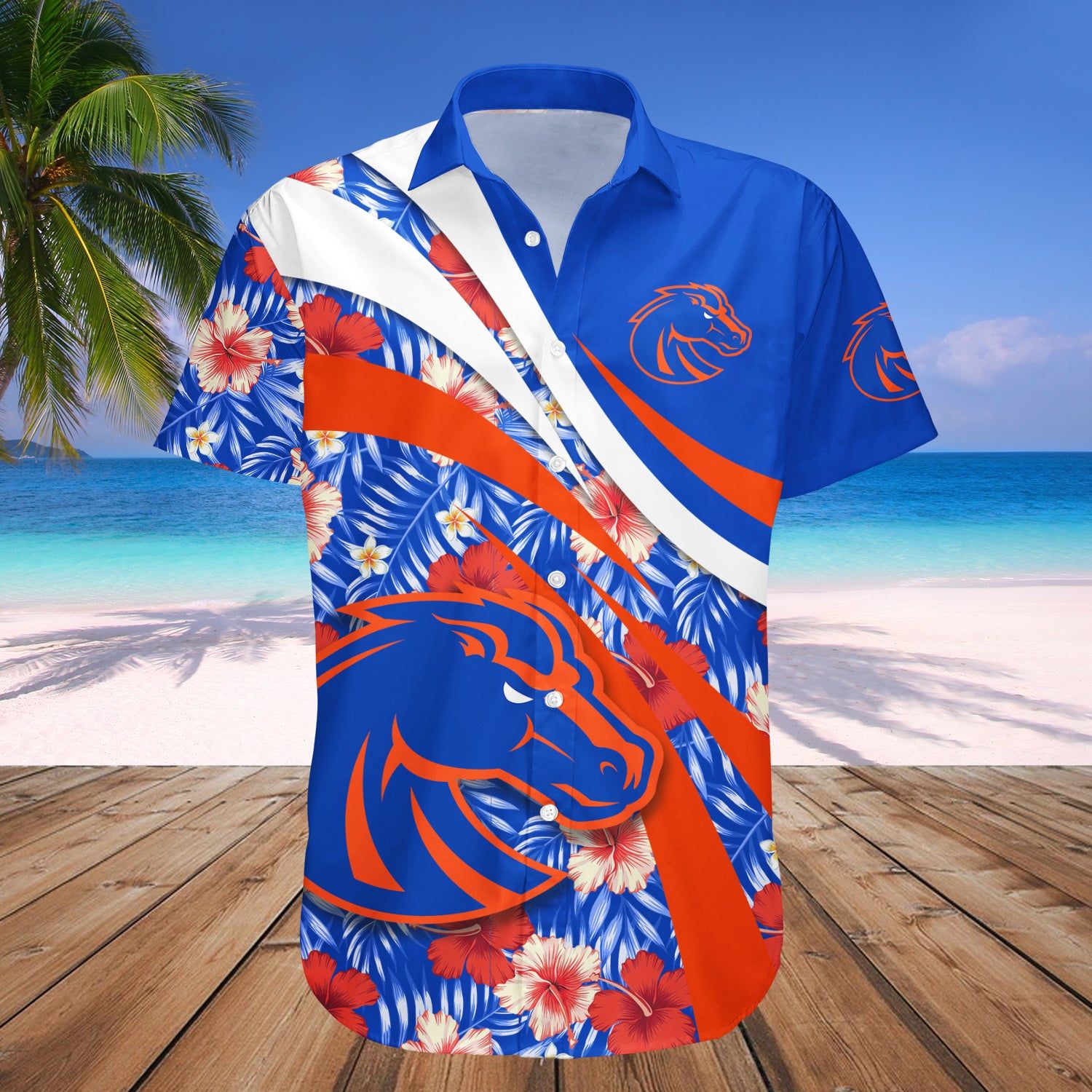 Boise State Broncos Hawaii Shirt Hibiscus Sport Style – NCAA