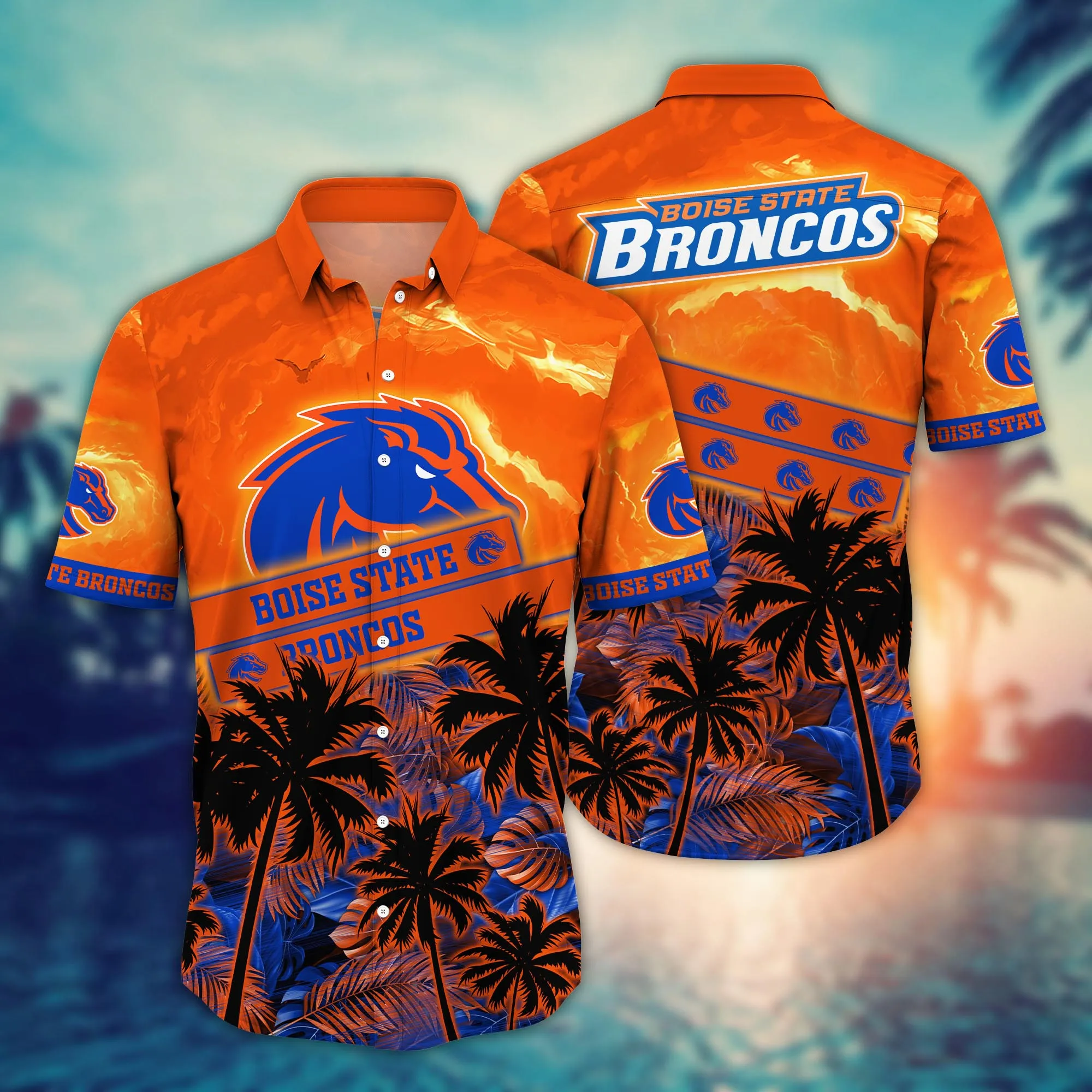 Boise State Broncos Hawaiian Shirt Sunshine Aloha Shirt Boise State Broncos Hawaiian Shirt Sunshine Aloha Shirt