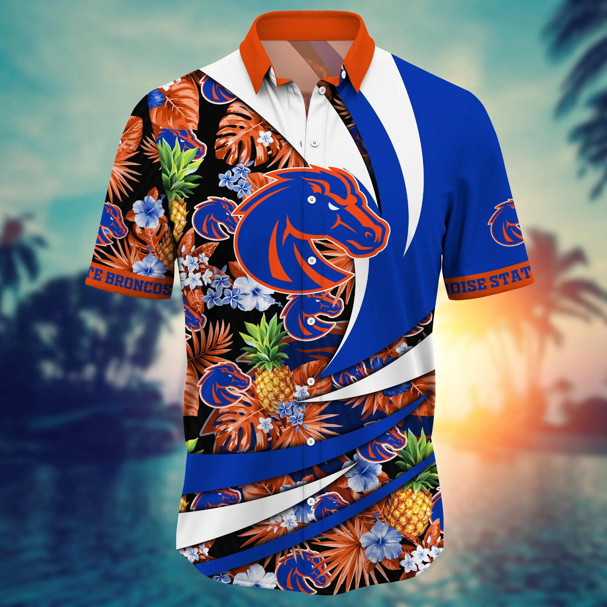 Boise State Broncos NCAA Hawaiian Shirt Air Conditioning Aloha Shirt