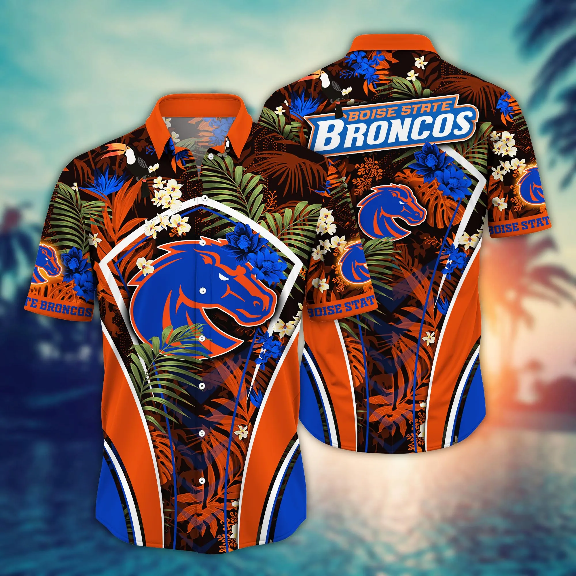 Boise State Broncos NCAA Hawaiian Shirt Barbecues Aloha Shirt Boise State Broncos NCAA Hawaiian Shirt Barbecues Aloha Shirt