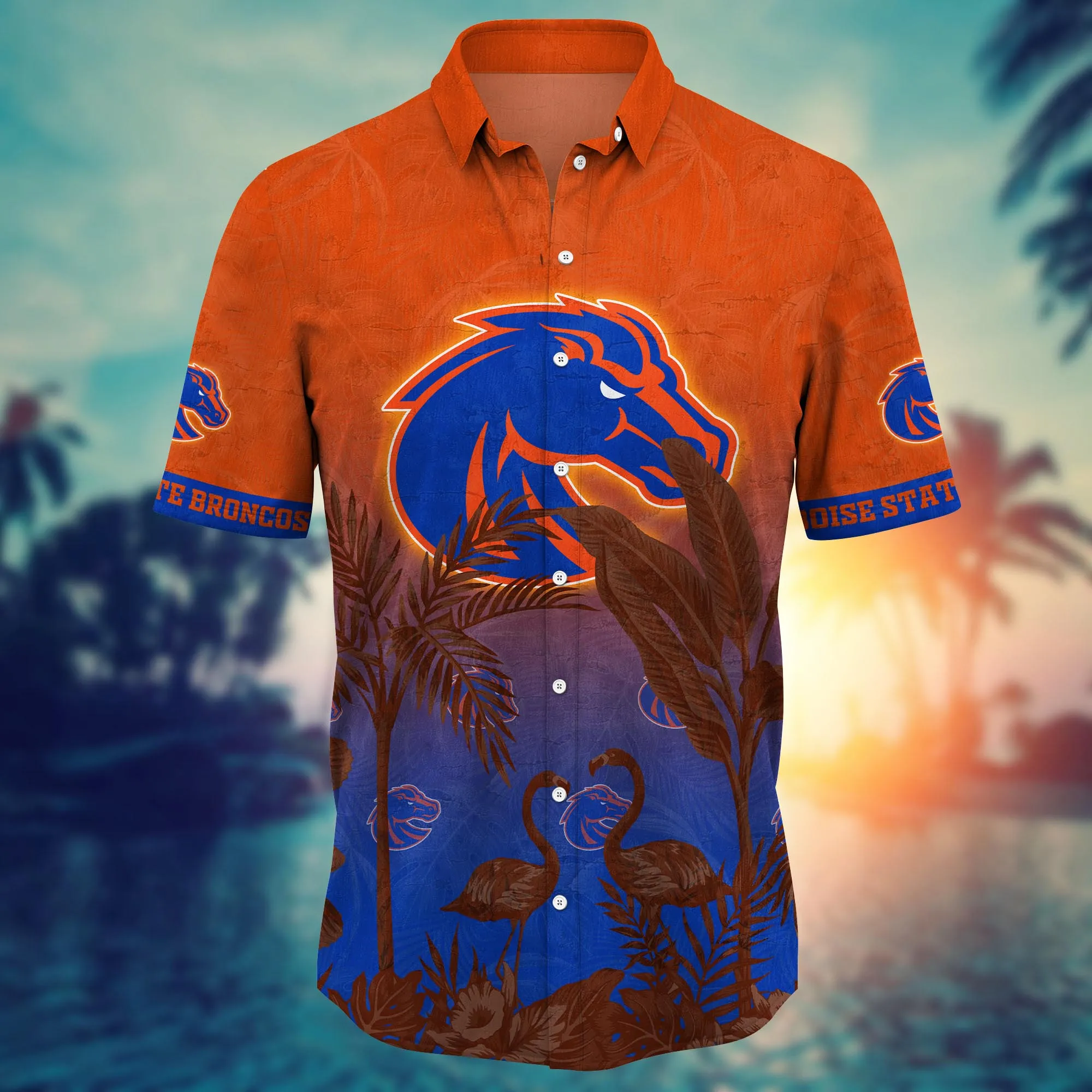 Boise State Broncos NCAA Hawaiian Shirt Ceiling Fanstime Aloha Shirt
