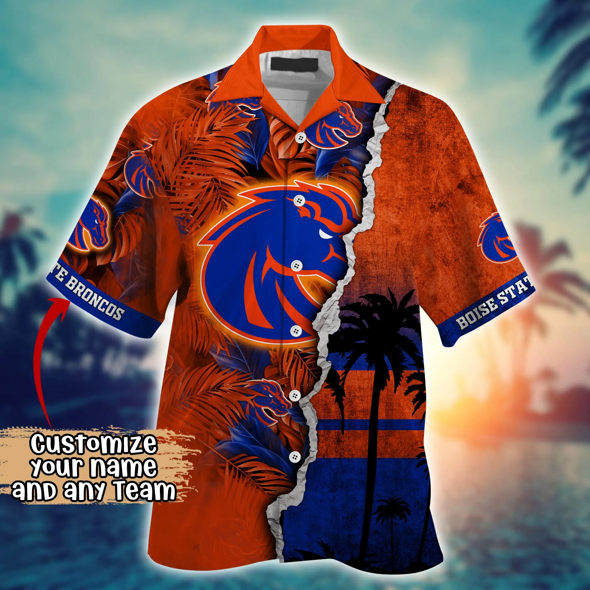Boise State Broncos NCAA Hawaiian Shirt Custom Warm Season Aloha Shirt