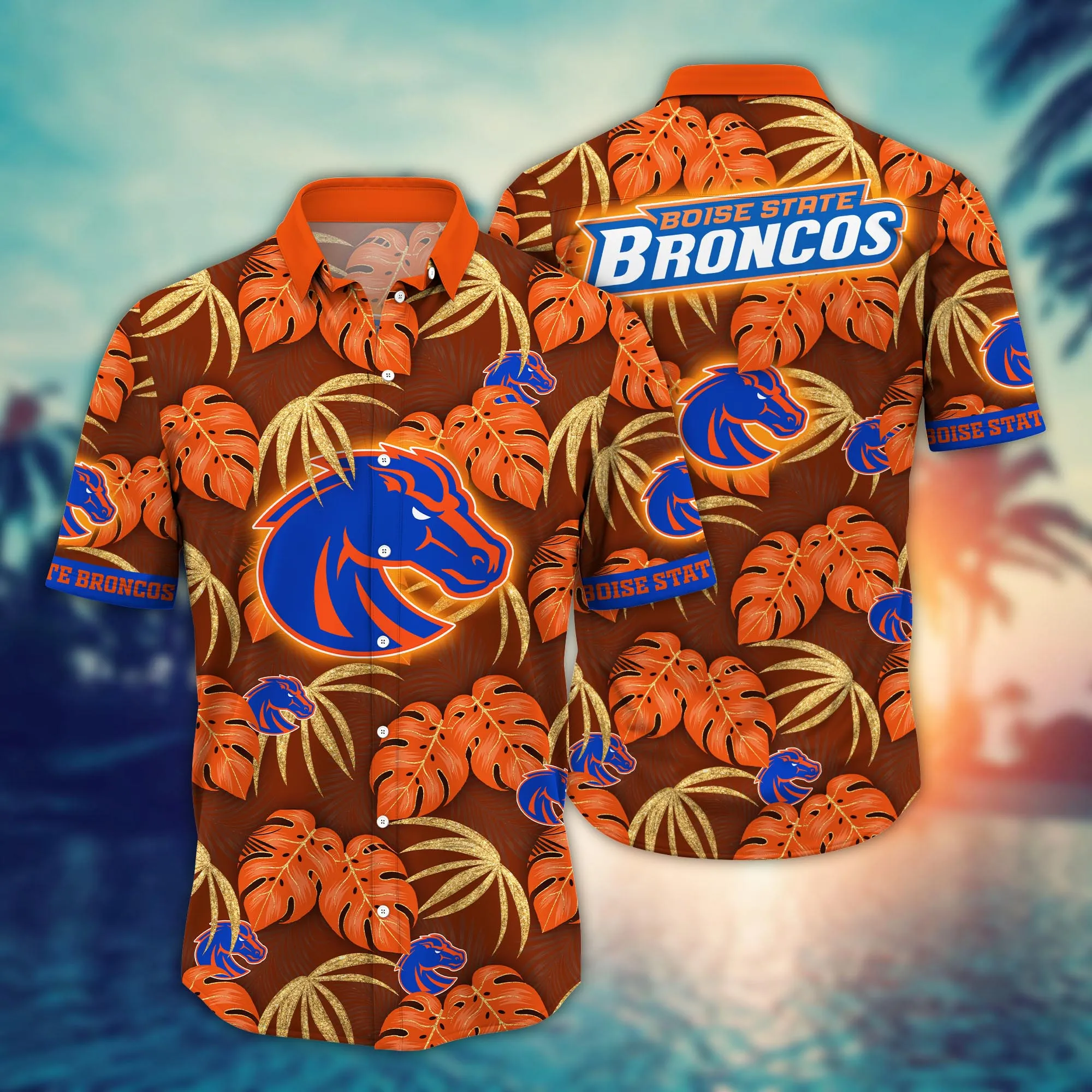 Boise State Broncos NCAA Hawaiian Shirt Respite Aloha Shirt Boise State Broncos NCAA Hawaiian Shirt Respite Aloha Shirt