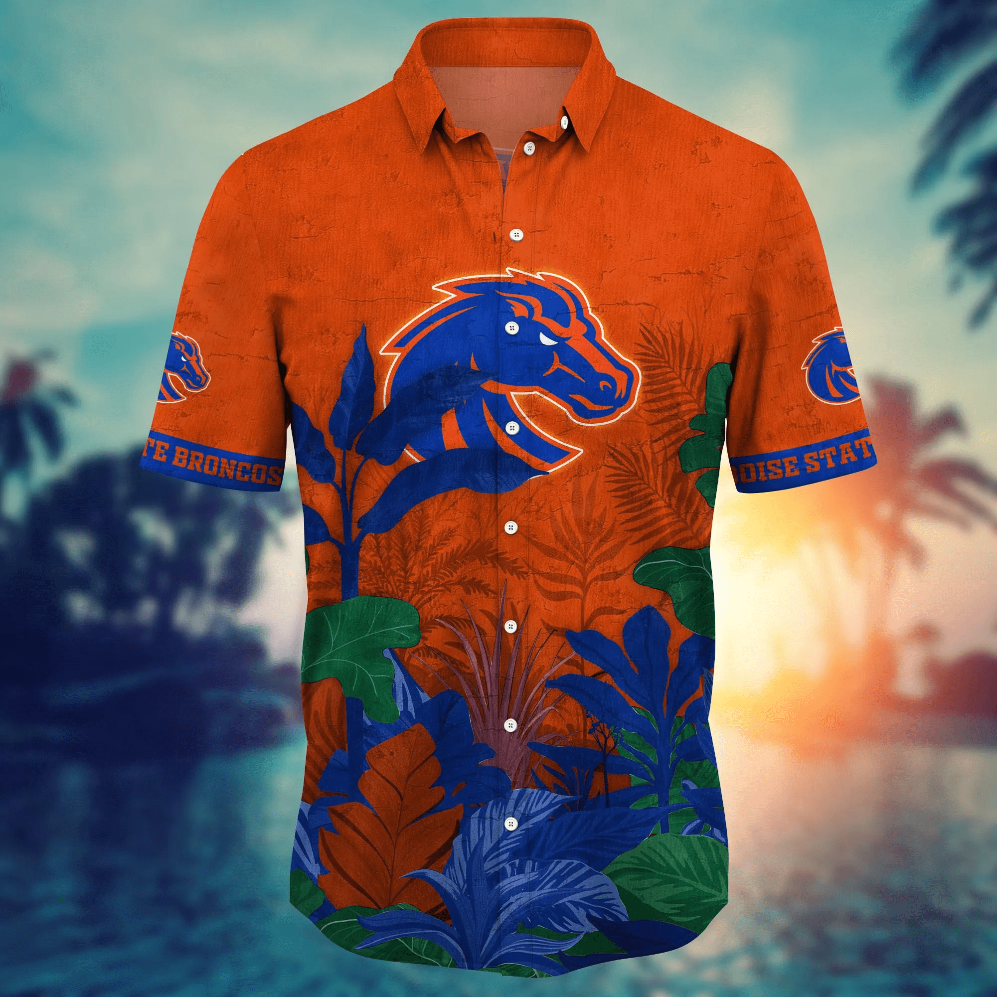 Boise State Broncos NCAA Hawaiian Shirt Sunshine Aloha Shirt
