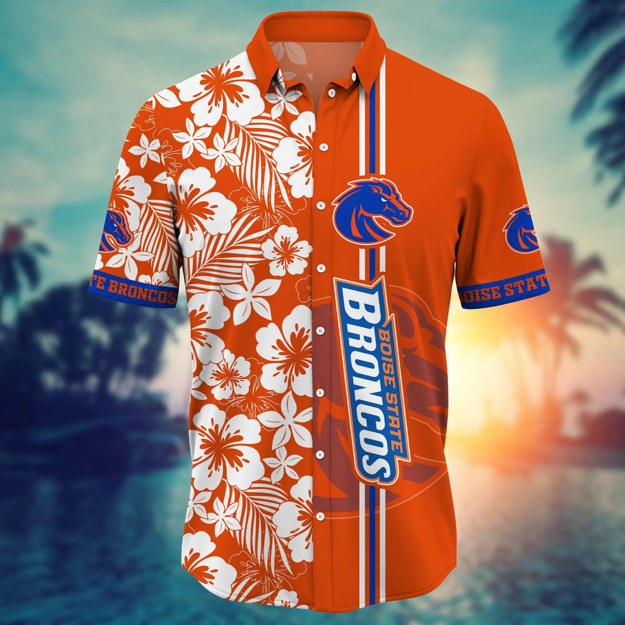 Boise State Broncos NCAA Hawaiian Shirt Swimsuitstime Aloha Shirt
