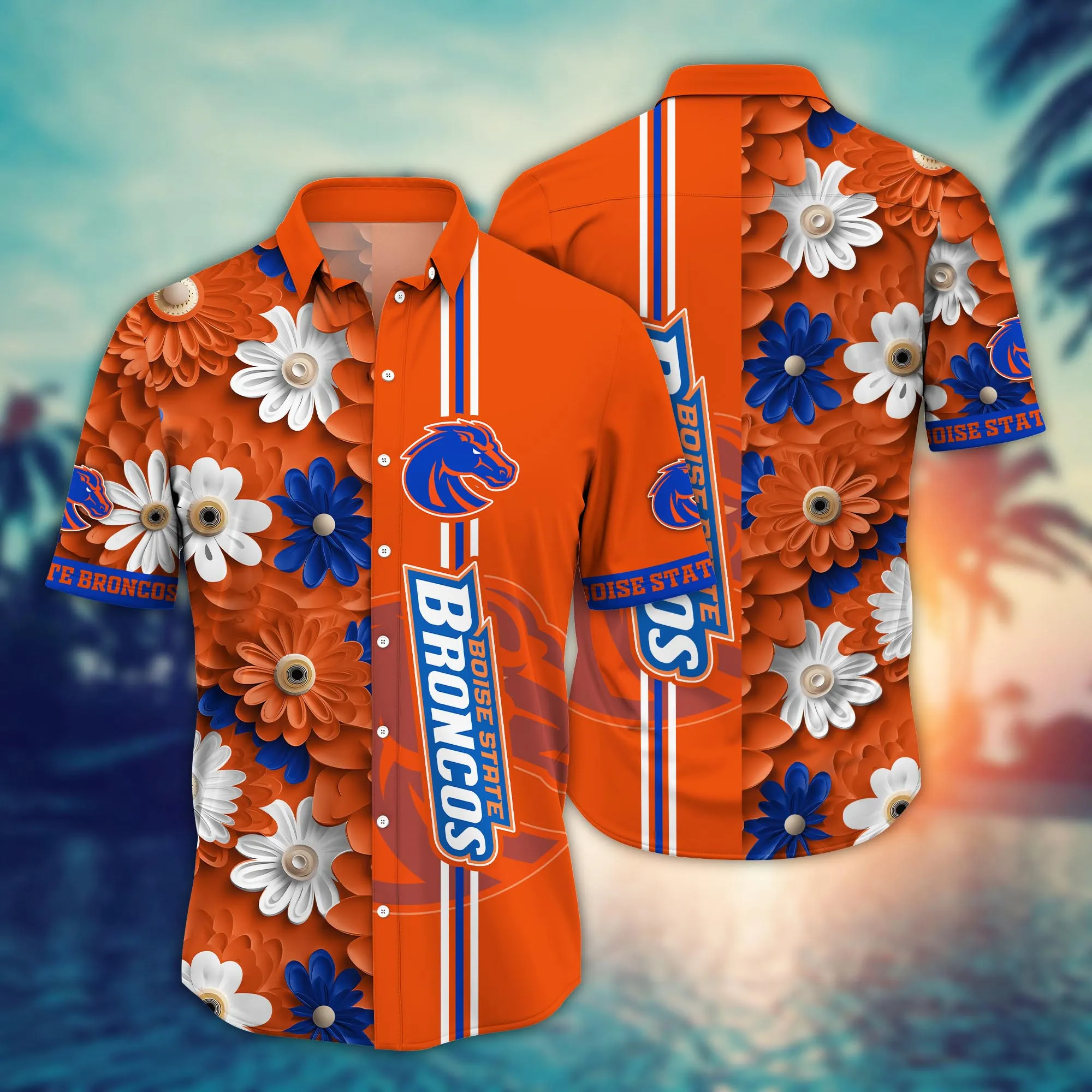 Boise State Broncos NCAA Hawaiian Shirt Warm-Day Aloha Shirt