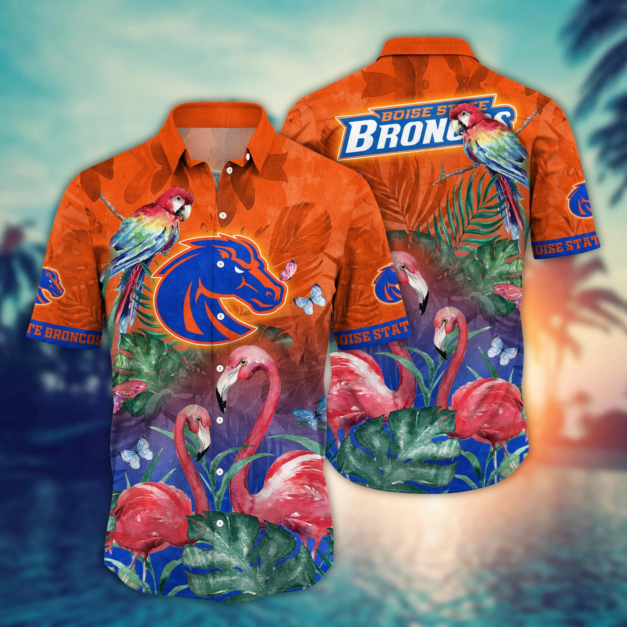 Boise State Broncos NCAA Hawaiian Shirt Warmth Aloha Shirt Boise State Broncos NCAA Hawaiian Shirt Warmth Aloha Shirt