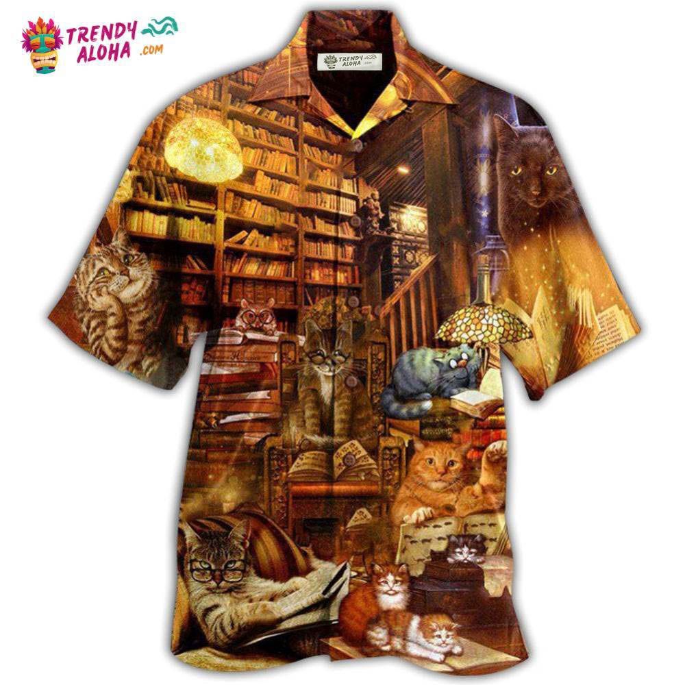 Book Happiness Is A Good Book And A Cat I’m So Happy Hawaiian Shirt – Trendy Aloha Book Happiness Is A Good Book And A Cat I’m So Happy Hawaiian Shirt – Trendy Aloha