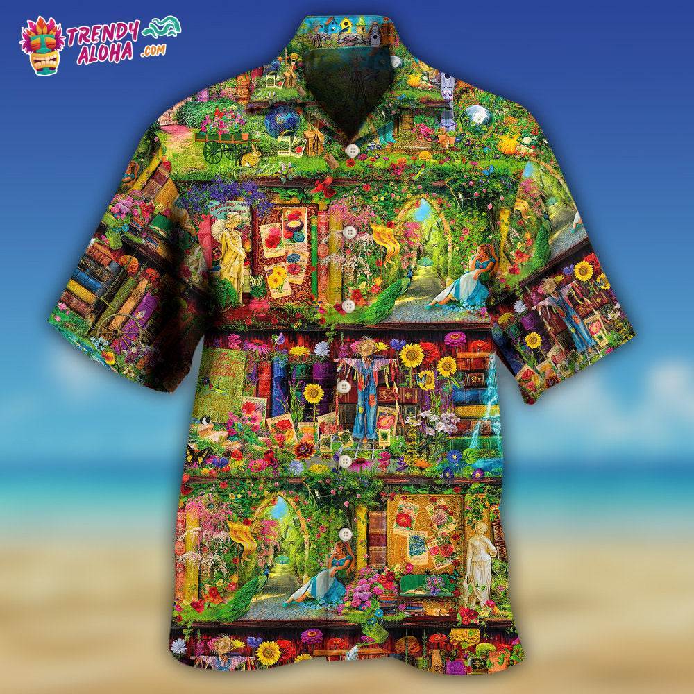 Book The Secret Amazing Garden Hawaiian Shirt – Trendy Aloha