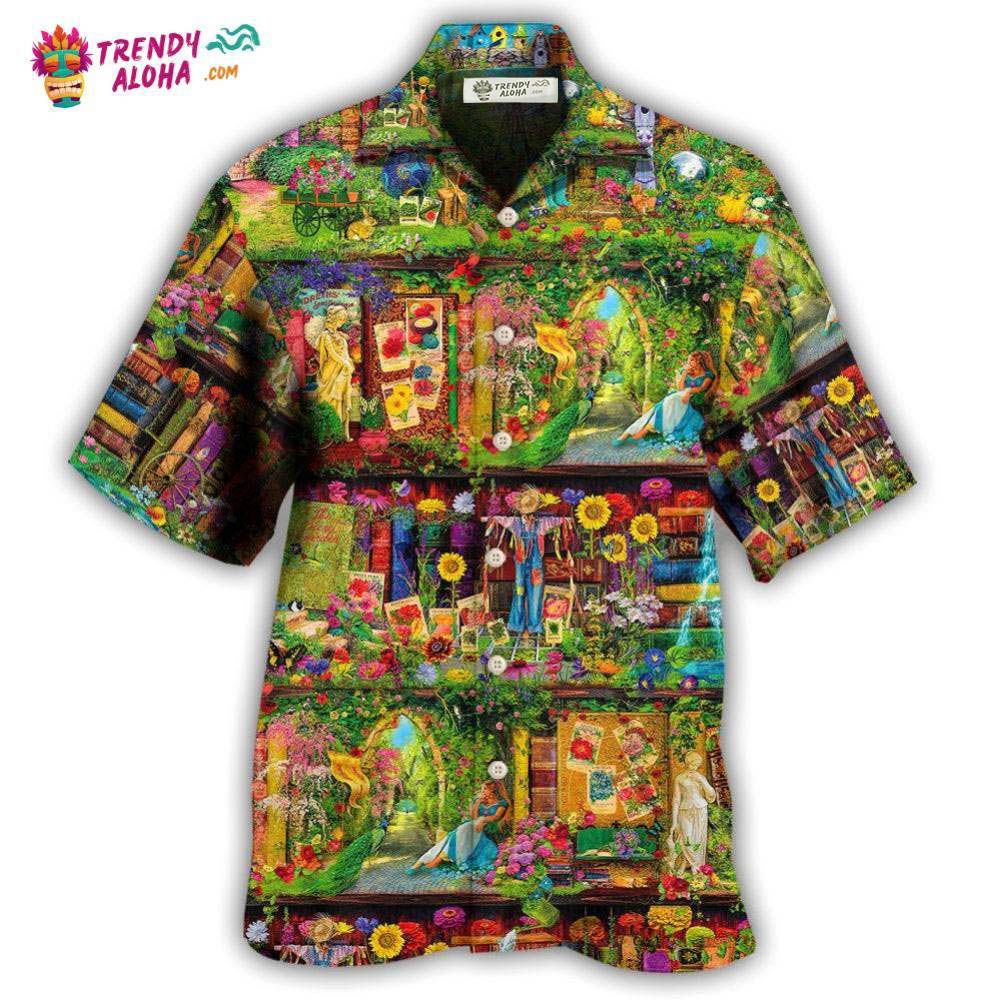 Book The Secret Amazing Garden Hawaiian Shirt – Trendy Aloha Book The Secret Amazing Garden Hawaiian Shirt – Trendy Aloha