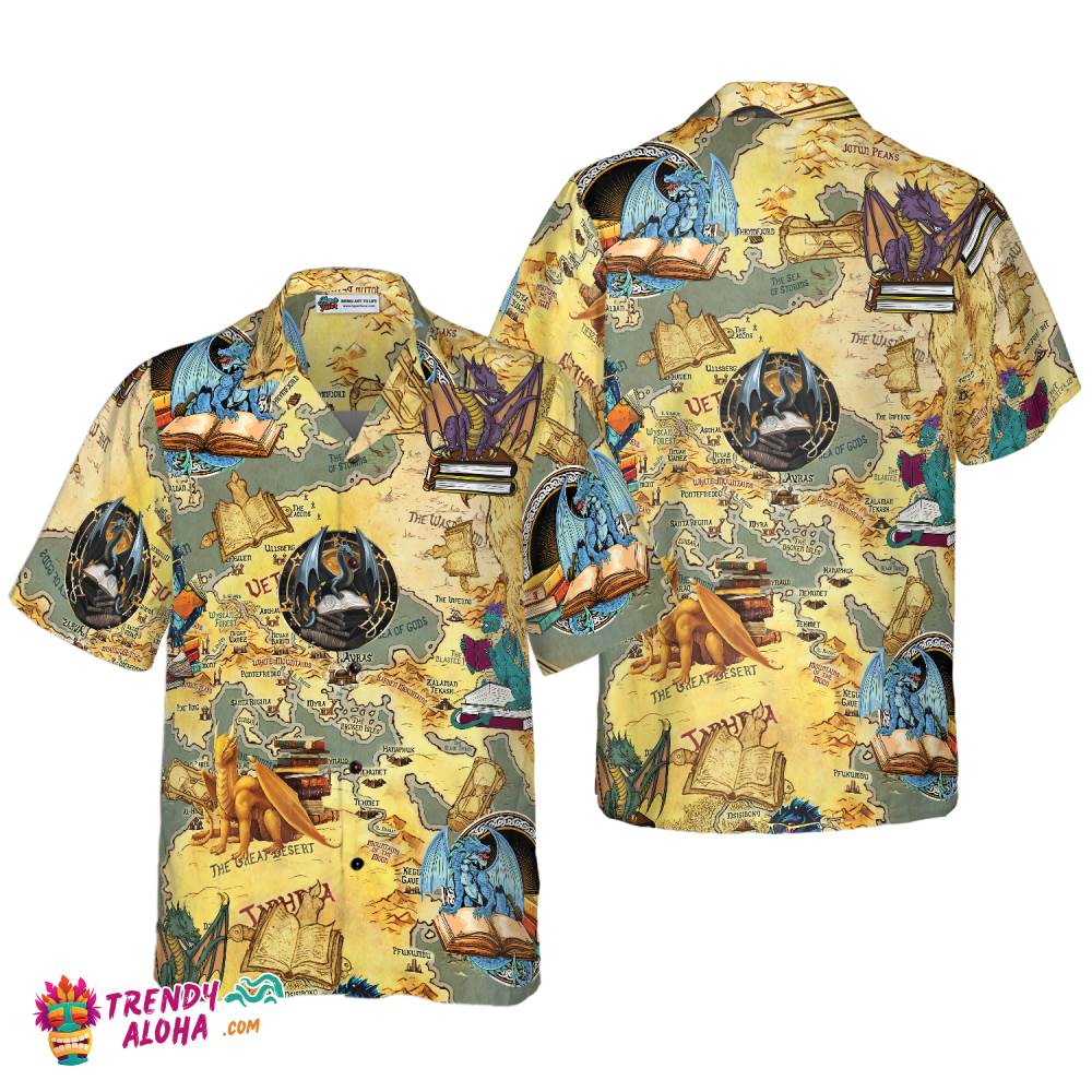 Books Dragon Hawaiian Shirt