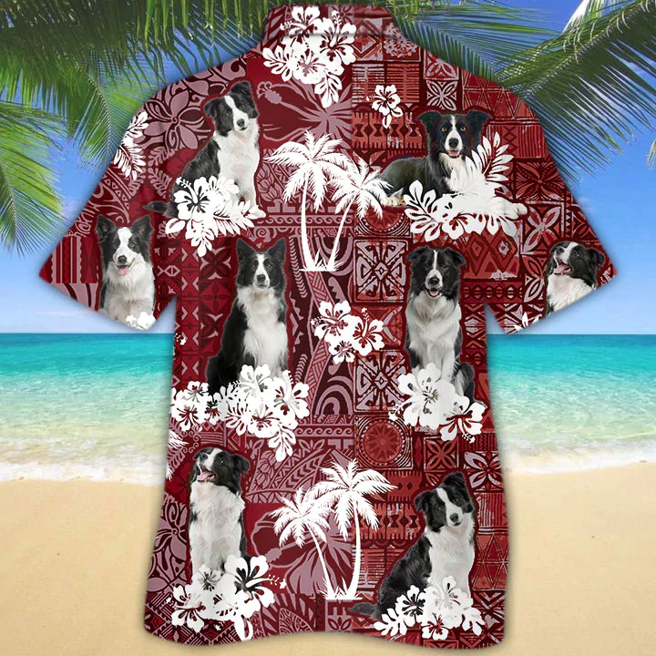 Border Collie 3 Trendy Hawaiian Shirt, Gift For Dog Lover Shirts, Animal Summer Shirts, Trendy Hawaiian Shirt Men