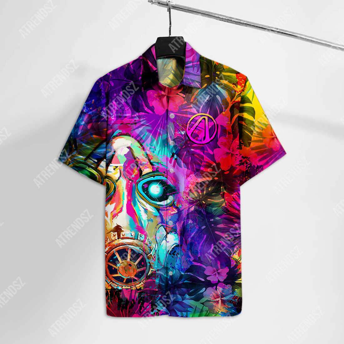 Borderlands Hawaiian Shirt Borderlands Mask Tropical Hawaii Shirt Borderlands Aloha Shirt