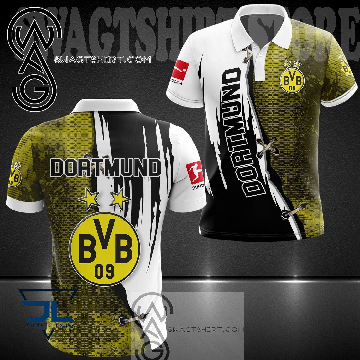 Borussia Dortmund White Dark Yellow For Fans Trendy Hawaiian Shirt Aloha Shirt
