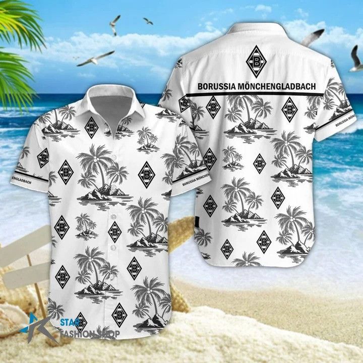 Borussia MNchengladbach Coconut Tree Hawaiian Shirt