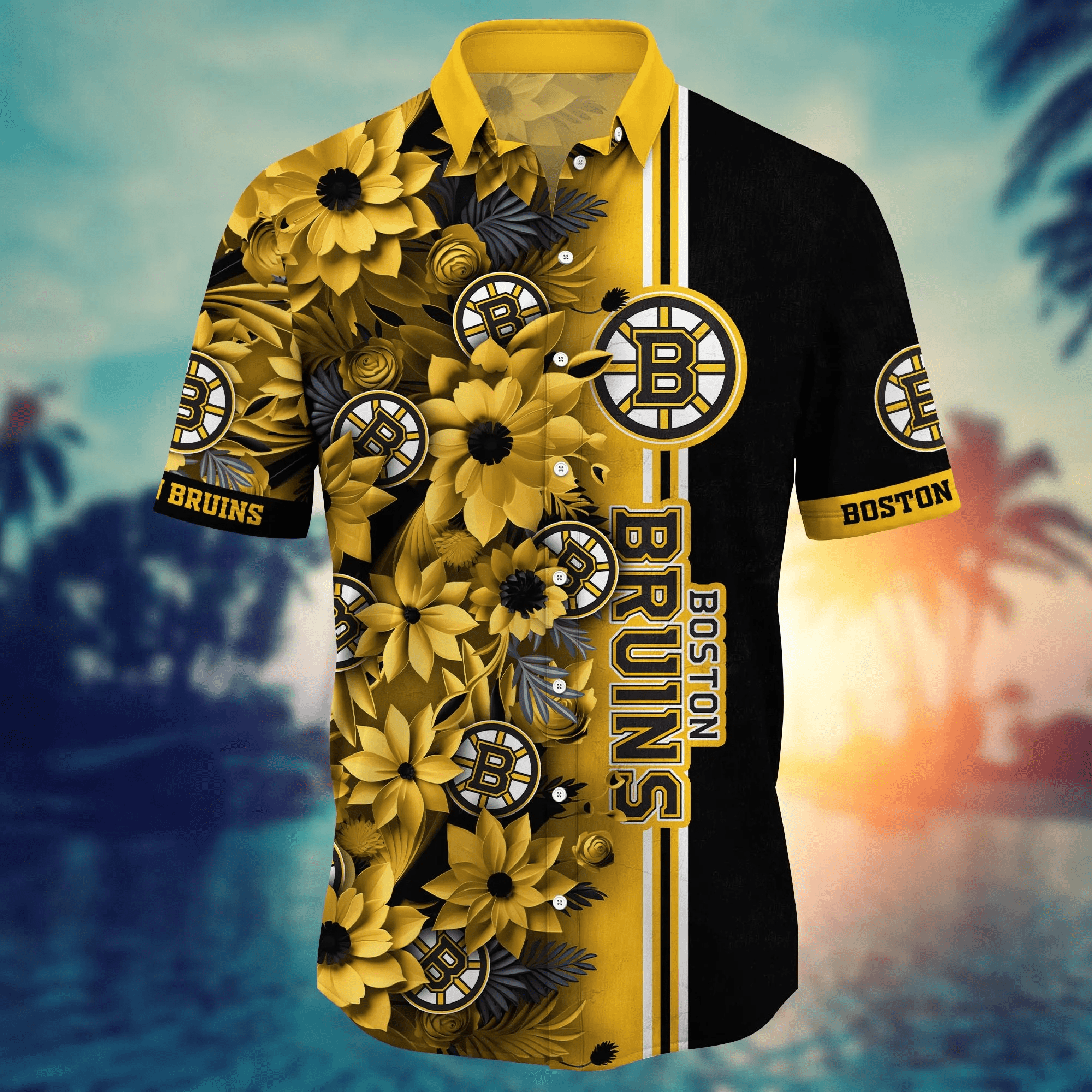 Boston Bruins NHL Hawaiian Shirt Custom Beach Season Aloha Shirt