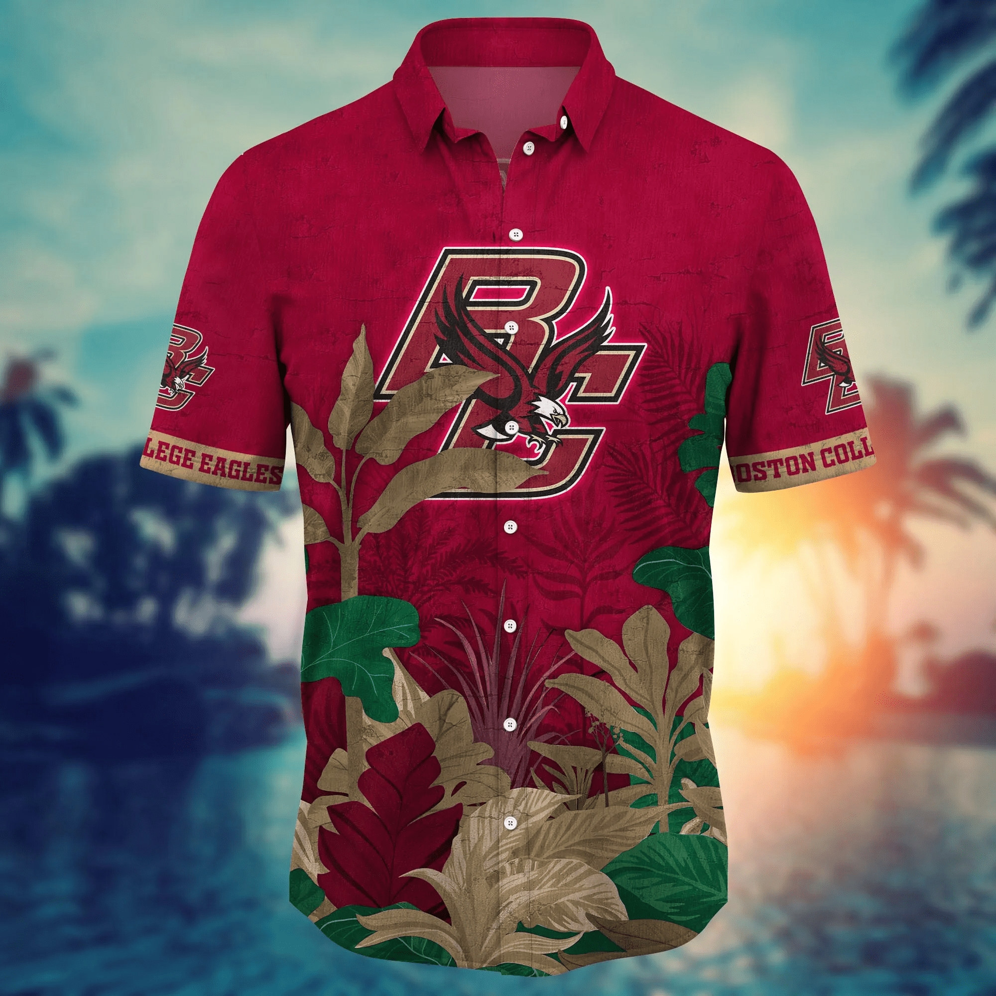 Boston College Eagles NCAA Hawaiian Shirt Daylight Aloha Shirt
