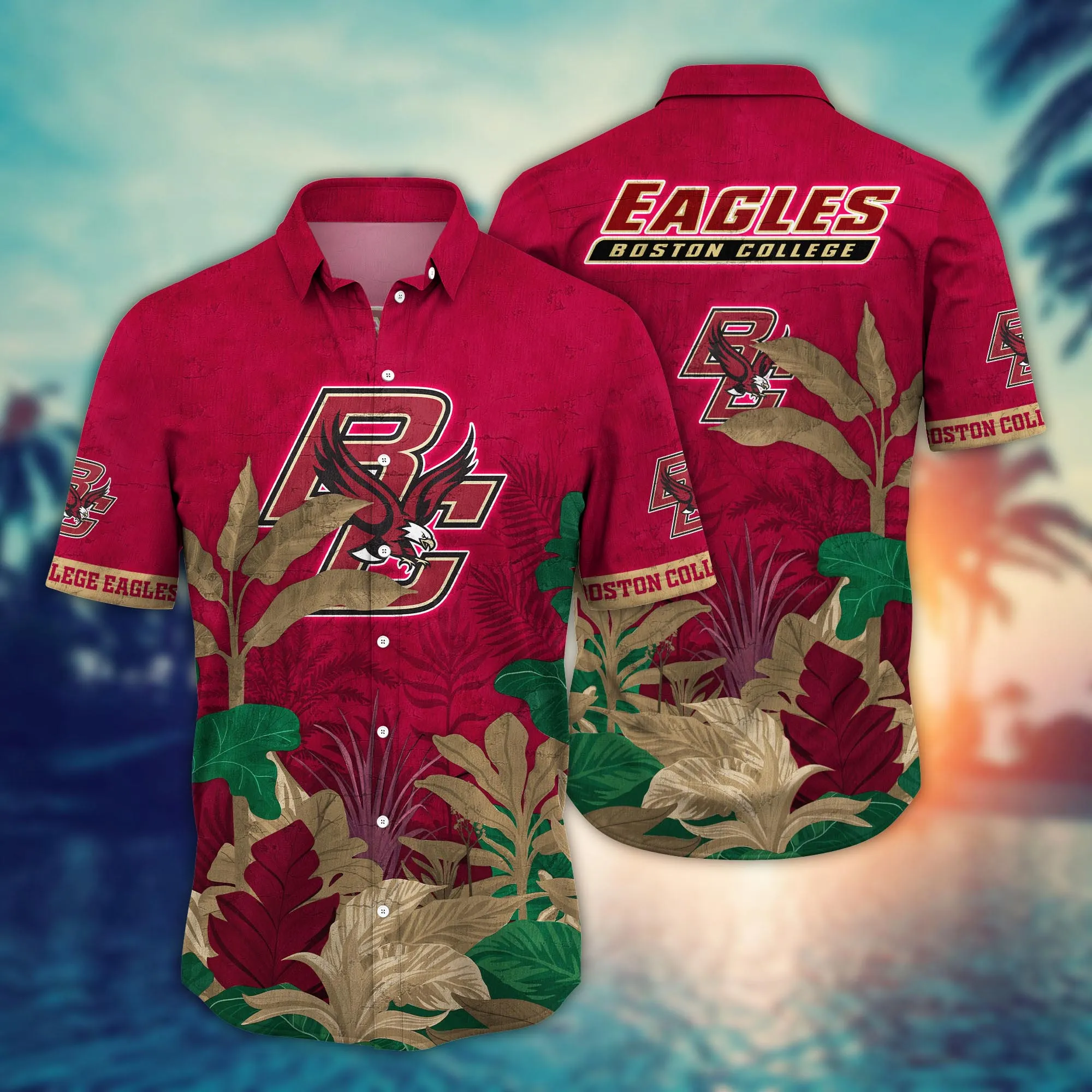 Boston College Eagles NCAA Hawaiian Shirt Daylight Aloha Shirt