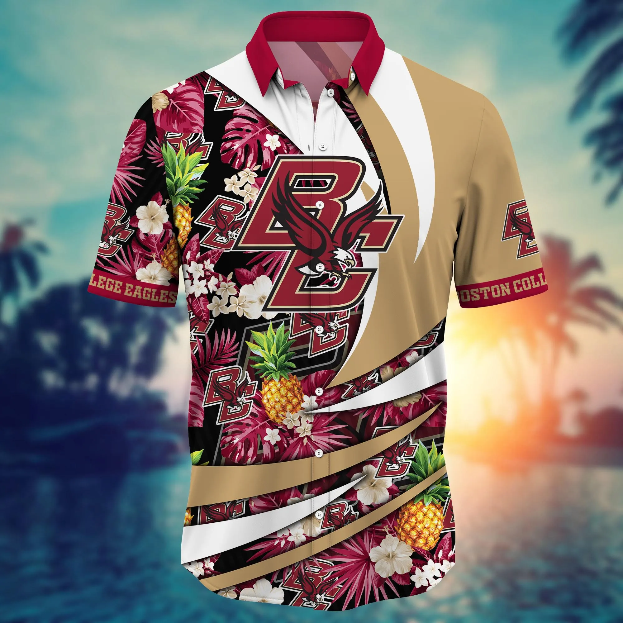 Boston College Eagles NCAA Hawaiian Shirt June Aloha Shirt
