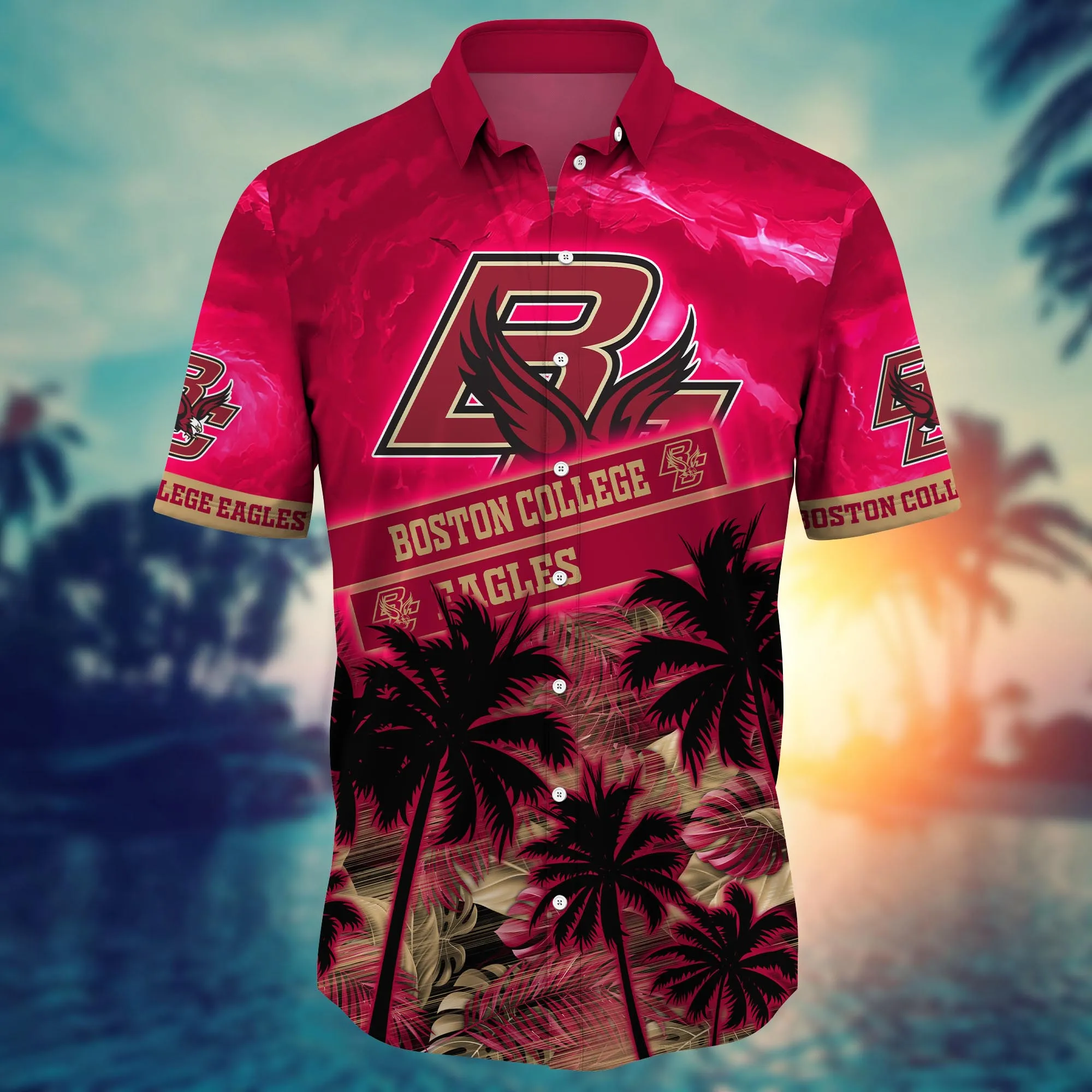 Boston College Eagles NCAA Hawaiian Shirt Vacation Aloha Shirt
