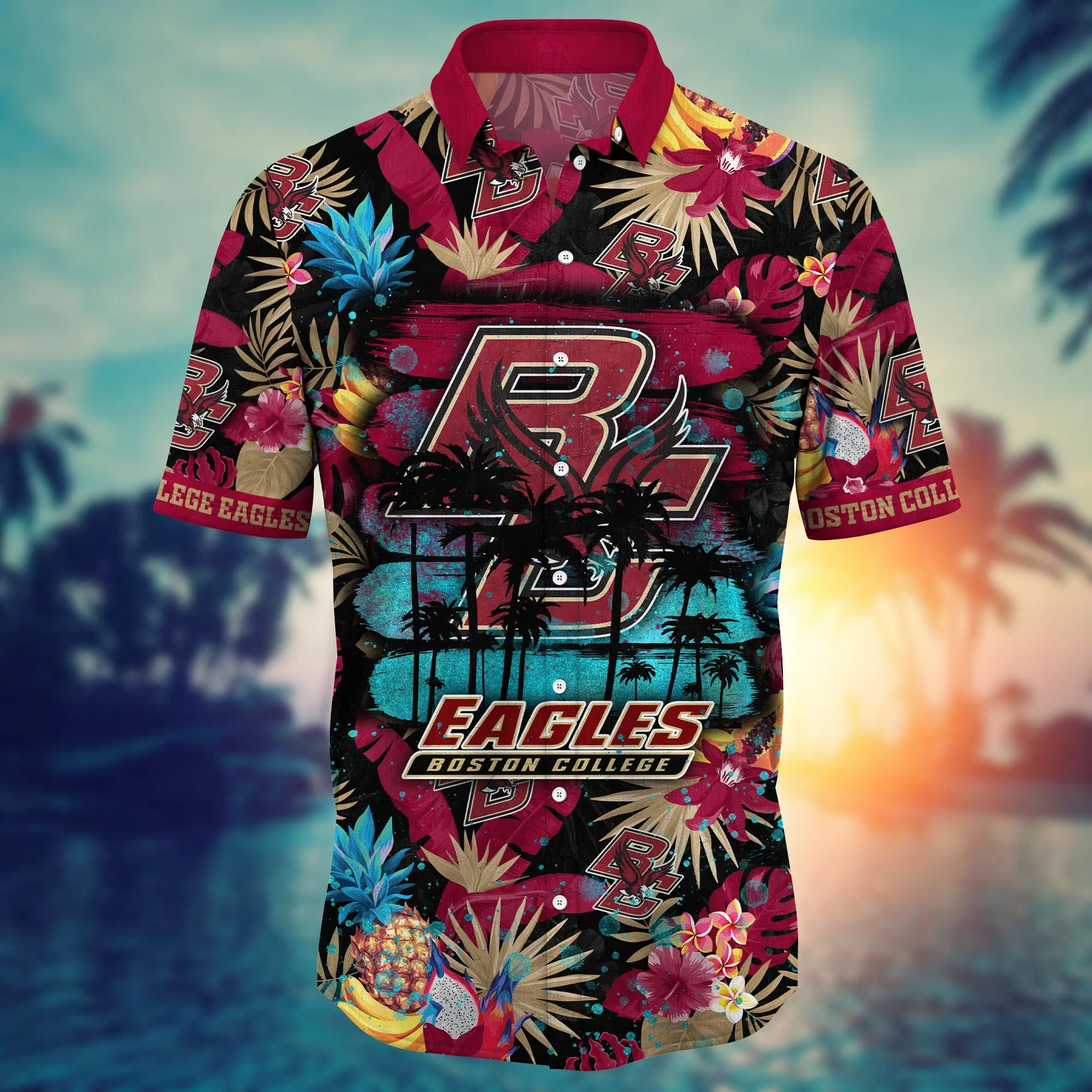 Boston College Eagles NCAA Hawaiian Shirt Vacation Timetime Aloha Shirt