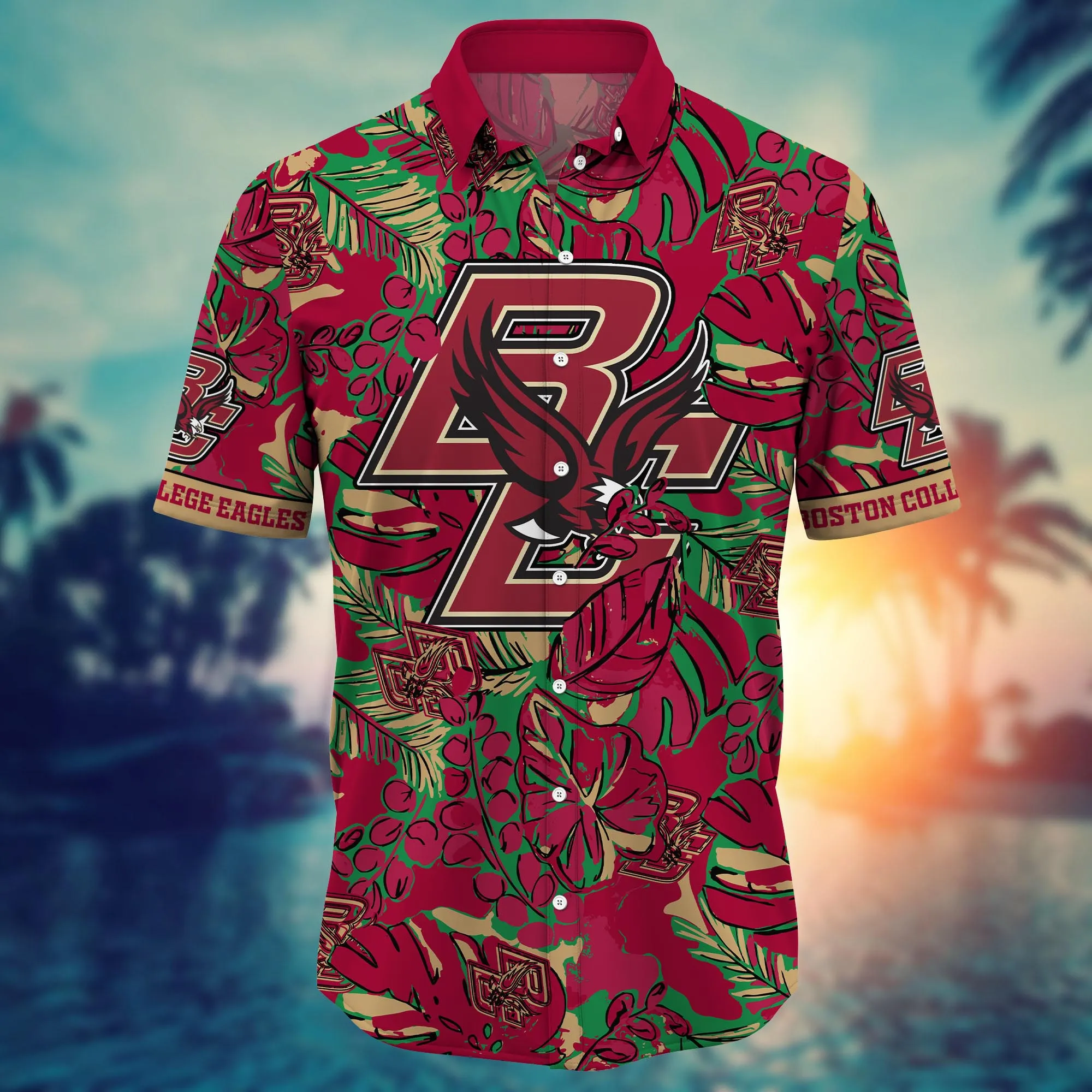 Boston College Eagles NCAA Hawaiian Shirt Watermelons Aloha Shirt