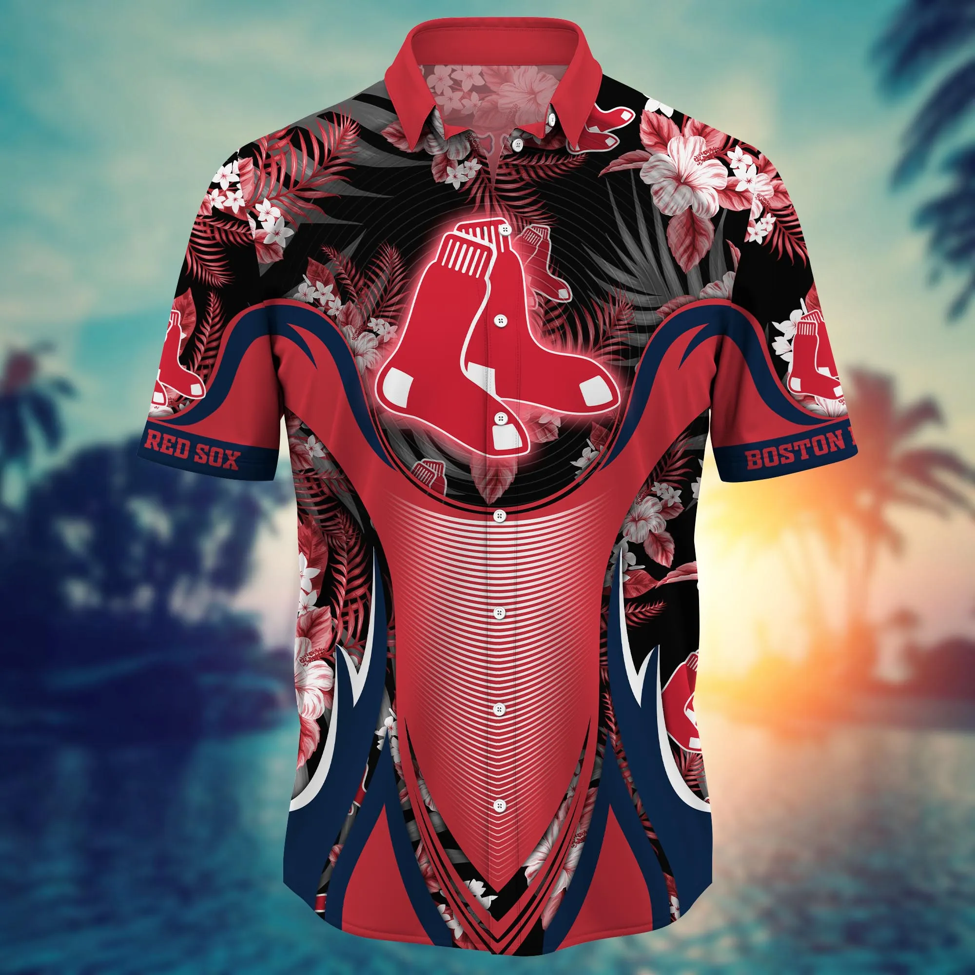 Boston Red Sox MLB Hawaiian Shirt Tanning Aloha Shirt
