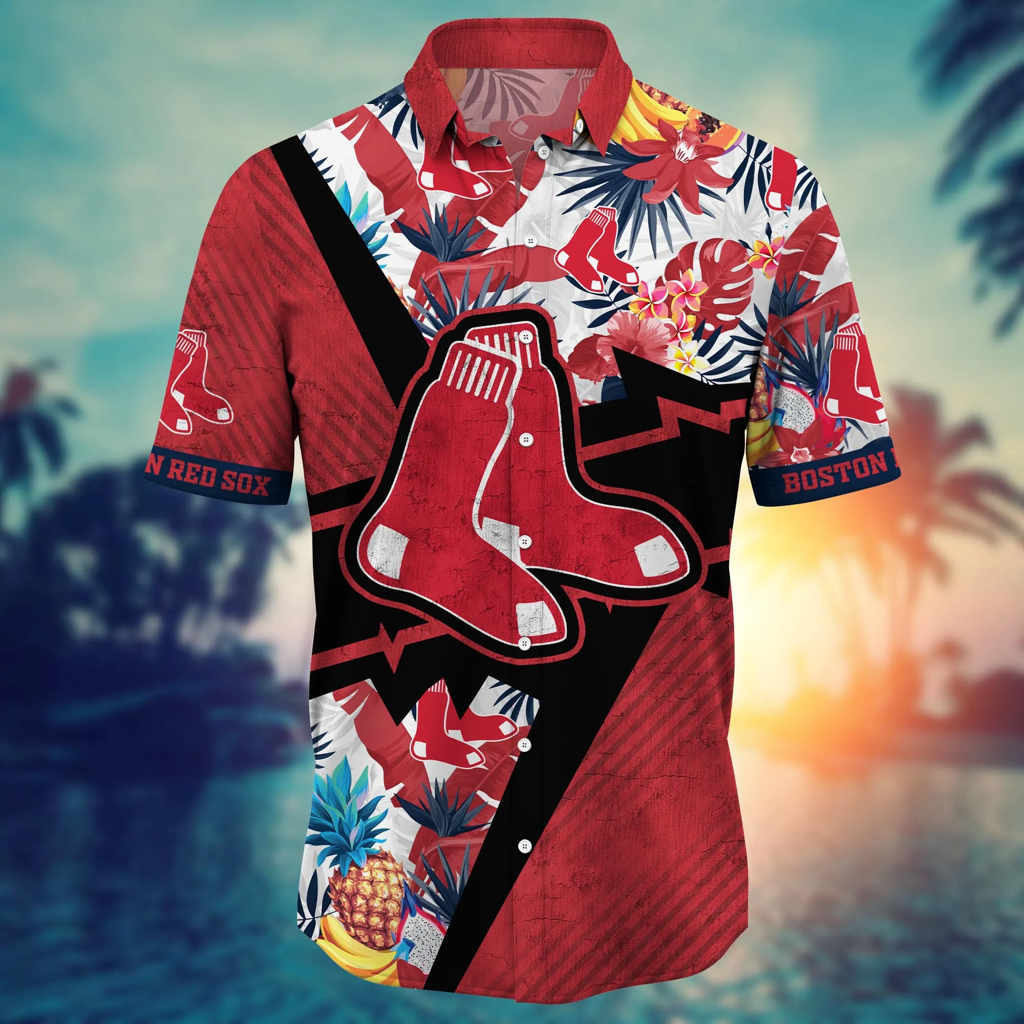 Boston Red Sox MLB Hawaiian Shirt Watermelons Aloha Shirt