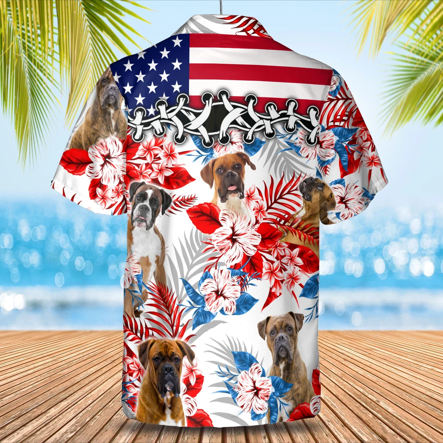 Boston Terrier Trendy Hawaiian Shirt, Dog Summer Aloha Shirt, Men Trendy Hawaiian Shirt, Women Trendy Hawaiian Shirt