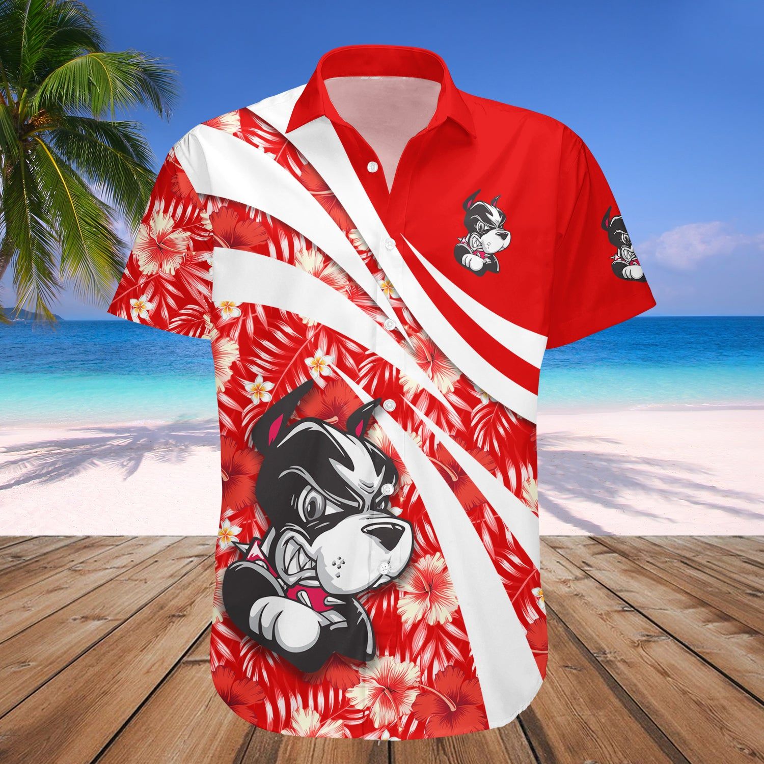 Boston University Terriers Hawaii Shirt Hibiscus Sport Style – NCAA