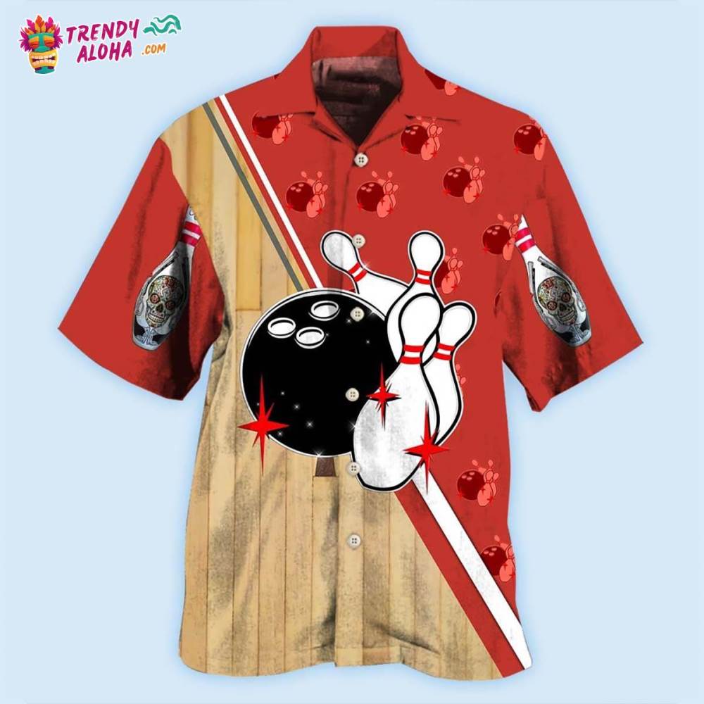 Bowling Awesome Ball Skull Hawaiian Shirt – Trendy Aloha