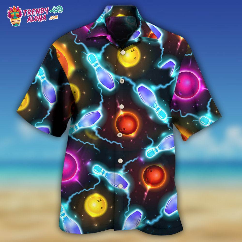 Bowling Ball And Pins Amazing Galaxy Hawaiian Shirt – Trendy Aloha