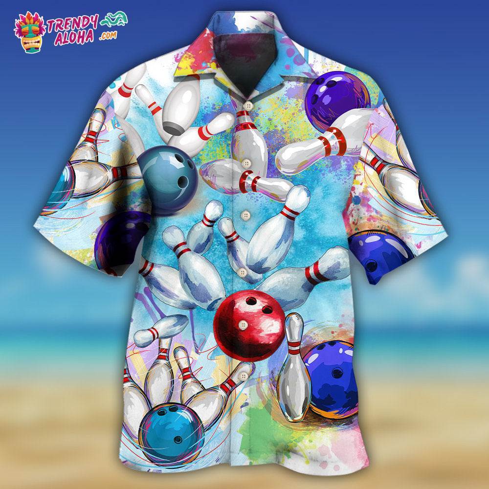 Bowling Ball And Pins Colorful Style Hawaiian Shirt – Trendy Aloha