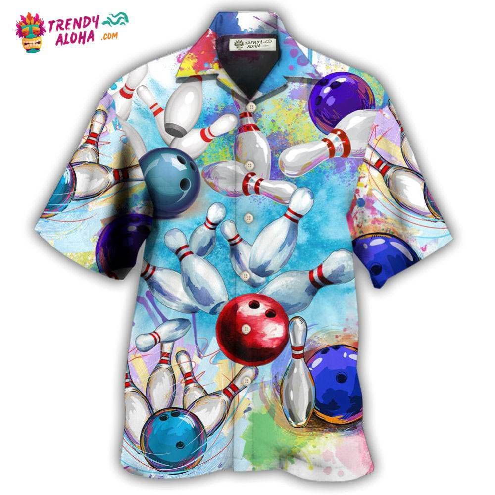 Bowling Ball And Pins Colorful Style Hawaiian Shirt – Trendy Aloha Bowling Ball And Pins Colorful Style Hawaiian Shirt – Trendy Aloha