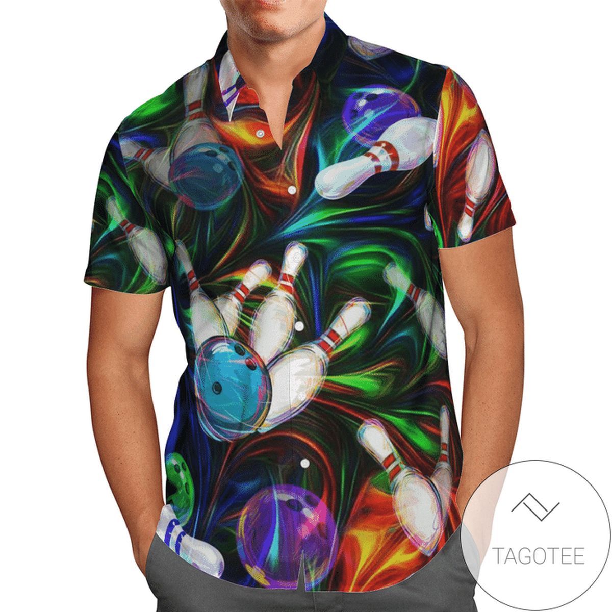 Bowling Balls Pins Striking Hawaiian Shirt Unique Style