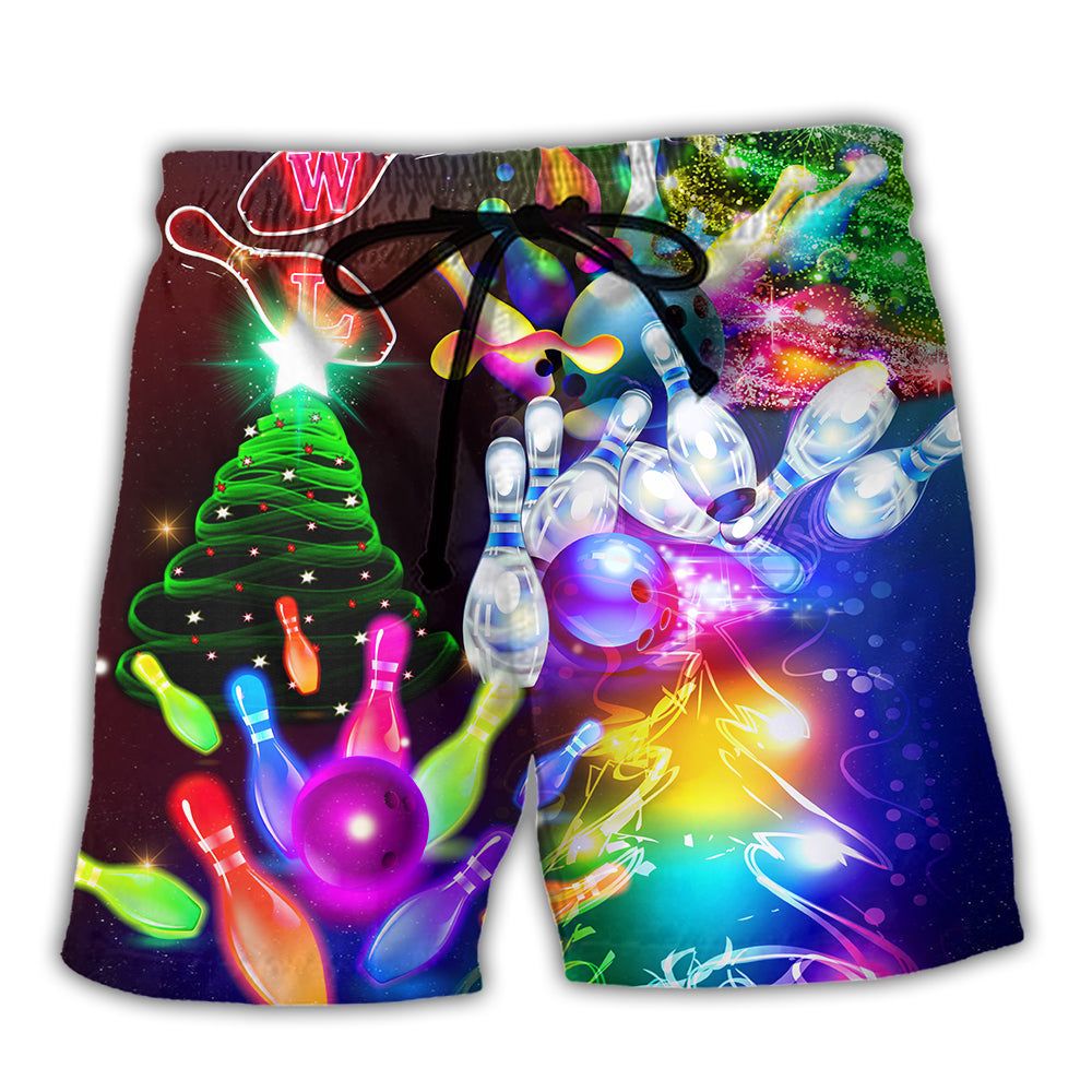 Bowling Christmas Merry Everything Happy Always Trendy Aloha Hawaiian Beach Shorts Bowling Christmas Merry Everything Happy Always Trendy Aloha Hawaiian Beach Shorts