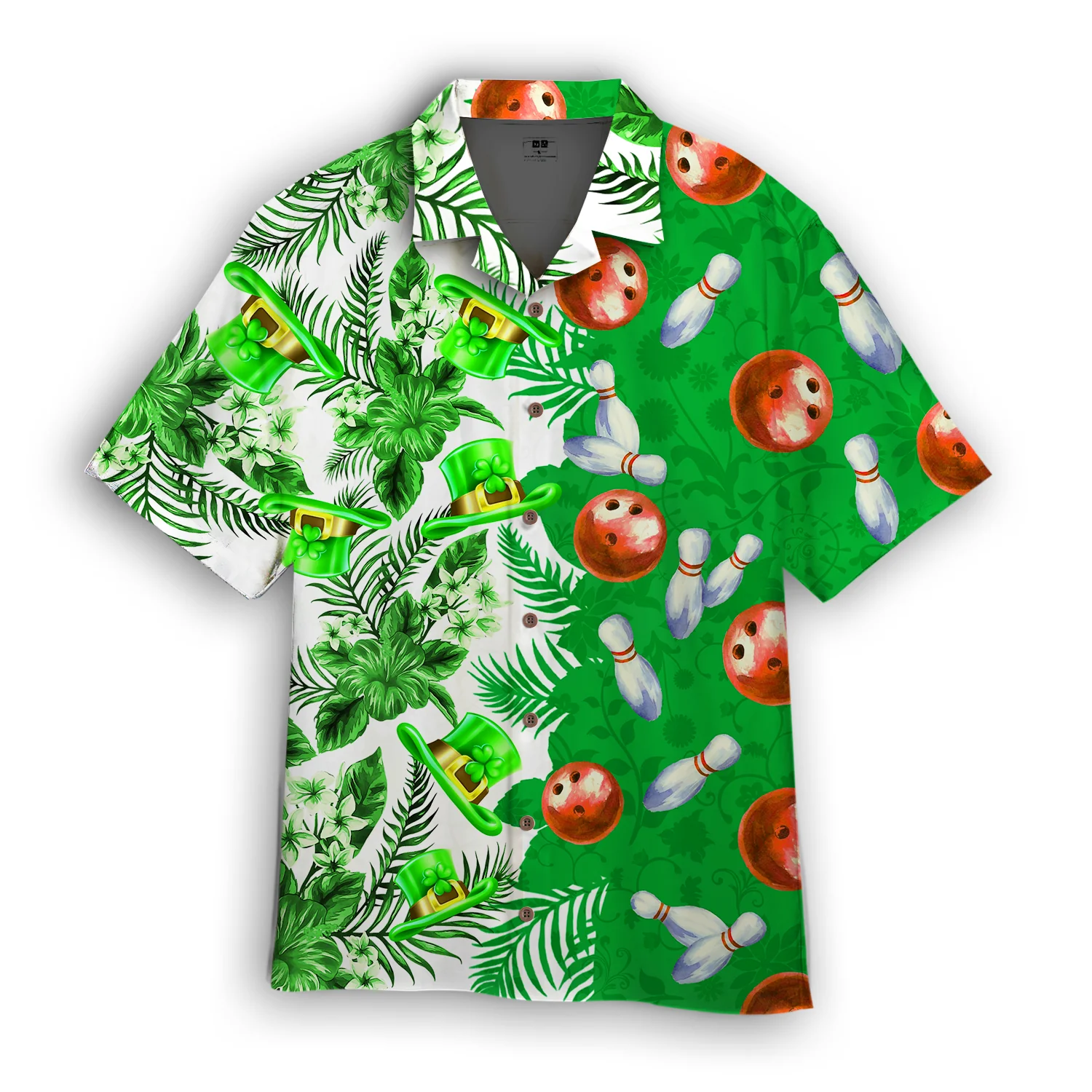 Bowling Floral St Patricks Day Trendy Hawaiian Shirt