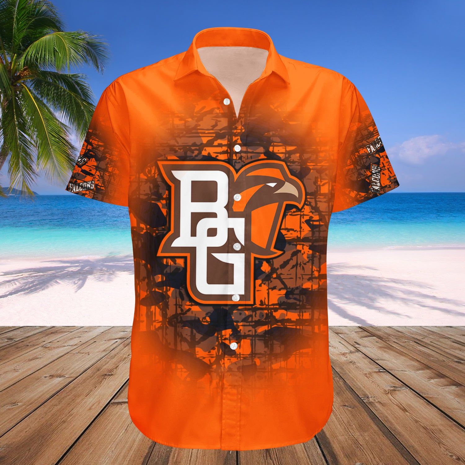 Bowling Green Falcons Hawaii Shirt Camouflage Vintage – NCAA