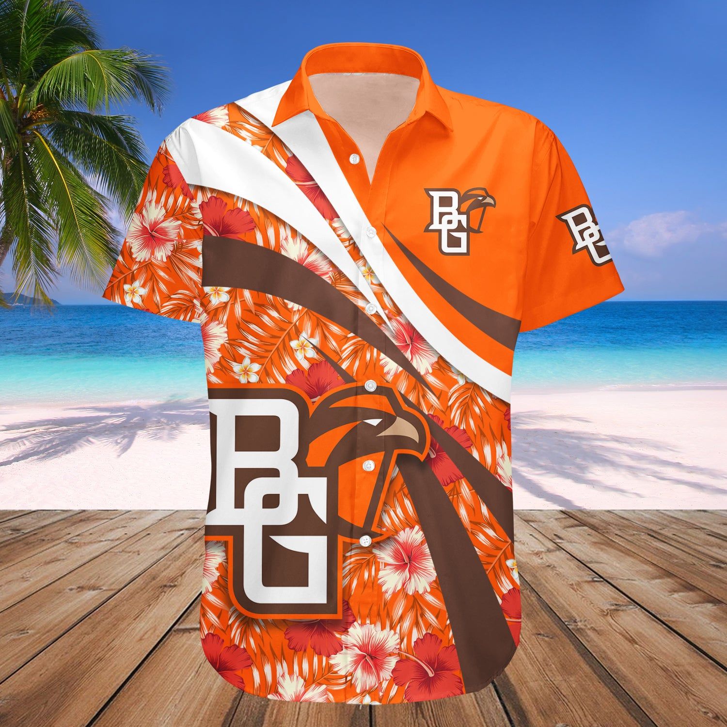 Bowling Green Falcons Hawaii Shirt Hibiscus Sport Style – NCAA