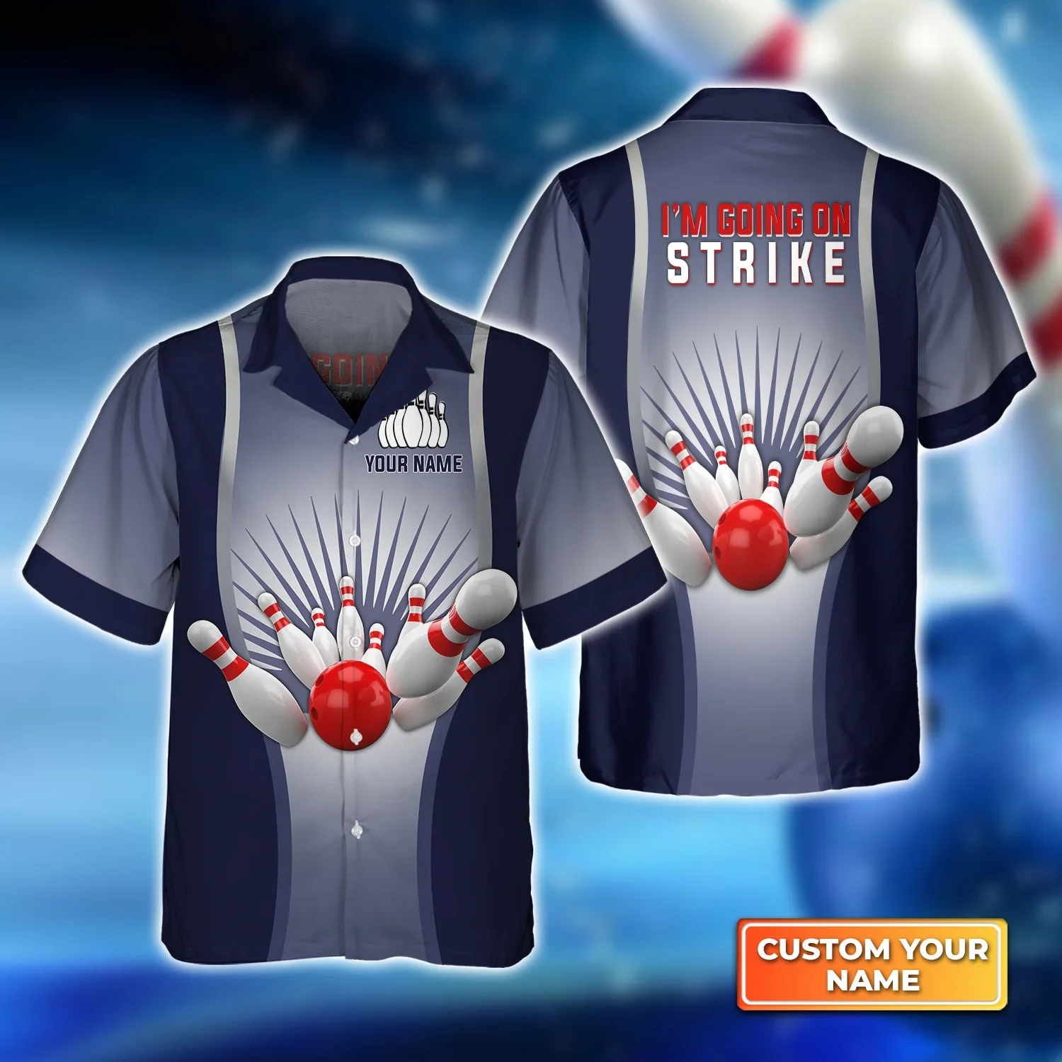 Bowling I’m Going On Strike Trendy Hawaiian Shirt, Bowling Trendy Hawaiian Shirt For Men, Women, Bowling Team Shirt