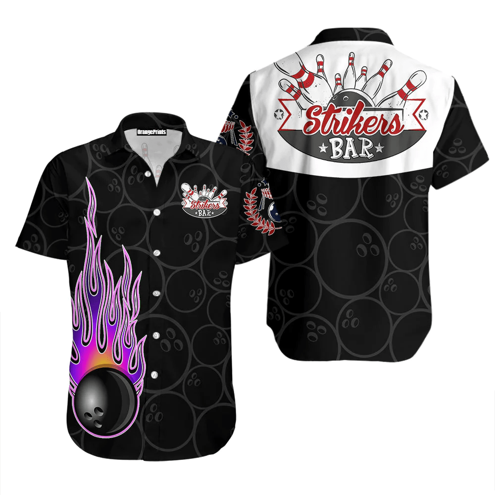 Bowling In Fire Trendy Hawaiian Shirt Bowling In Fire Trendy Hawaiian Shirt