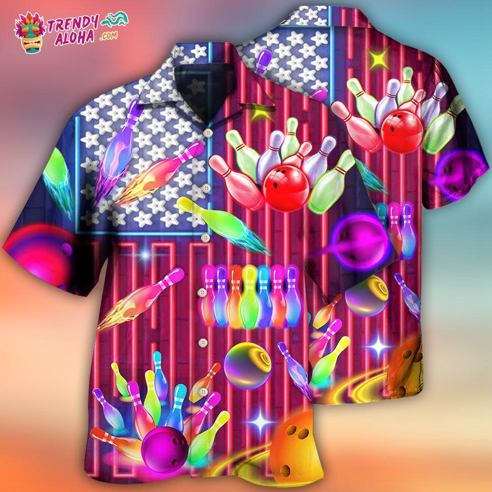 Bowling Independence Day Stunning Hawaiian Shirt – Trendy Aloha